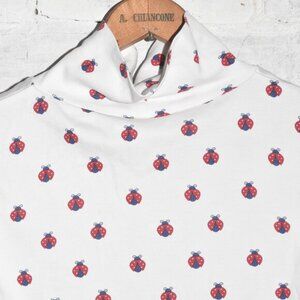 Little English Pima Cotton So Soft Lady Bug Spring Turtleneck Size 7